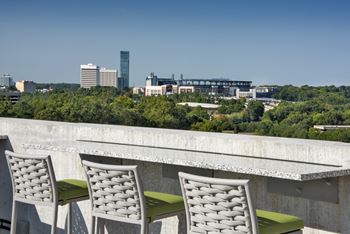 Rooftop grilling & outdoor dining area